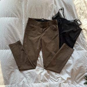 Brown/Green Business Casual Pants